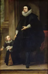 Portrait of a Nobleman and his Child or Portrait of the Brother of Rubens (oil on canvas) Portrait of a Nobleman and his Child or Portrait of the Brother of Rubens (oil on canvas)