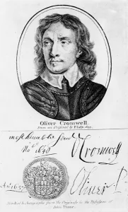 Portrait of Oliver Cromwell (1599-1658) from an original by Peter Lely of 1653 Portrait of Oliver Cromwell (1599-1658) from an original by Peter Lely of 1653