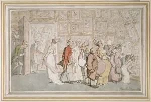 The Portrait Painter's Ante-room, 1809 (pen and brown ink The Portrait Painter's Ante-room, 1809 (pen and brown ink