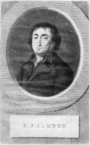 Portrait of Pierre Joseph Cambon (1756-1820) (engraving) (b/w photo) Portrait of Pierre Joseph Cambon (1756-1820) (engraving) (b/w photo)