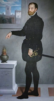 City Scene Gallery: Portrait of Pietro Secco Suardo, 1563 (oil on canvas)