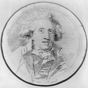 Portrait presumed to be Jean-Honore Fragonard (1732-1806) 1787 (pierre noire on paper) Portrait presumed to be Jean-Honore Fragonard (1732-1806) 1787 (pierre noire on paper)