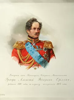 Portrait of Prince Alexey Fyodorovich Orlov (1787-1862) (From the Album of the Imperial Horse Guards) - Hau (Gau)