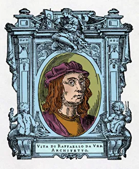 Portrait of Raphael (Raffaello Sanzio 1483 - 1520) Italian architect and painter Portrait of Raphael (Raffaello Sanzio 1483 - 1520) Italian architect and painter