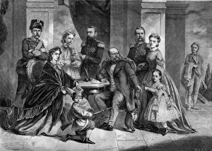 Portrait of the Royal Family of Prussia, 1867. From left to right Portrait of the Royal Family of Prussia, 1867. From left to right