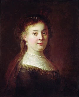 Portrait of Saskia van Uylenburch, c.1633 (oil on canvas)