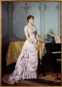 Portrait of singer Rose Caron (1857-1930). Painting by Auguste Toulmouche (1829-1890) Portrait of singer Rose Caron (1857-1930). Painting by Auguste Toulmouche (1829-1890)