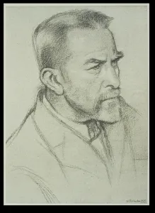 Rothenstein William 1872 1945 Gallery: Portrait of Sir James George Frazer (1854-1941), 1925 (litho)