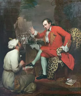 India Indian Gallery: Portrait of sir Robert Clive, 1766 (oil on canvas)