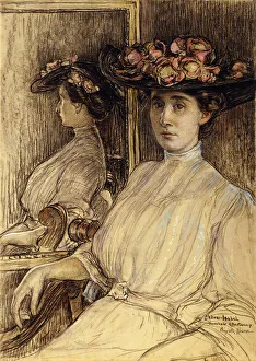 Portrait Sketch of Miss Palmer, 1908 (charcoal, pastel and washes on paper) Portrait Sketch of Miss Palmer, 1908 (charcoal, pastel and washes on paper)