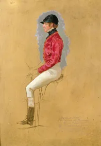 Portrait sketch of Mr Allen McDonough for Steeple Chase Cracks, 1846 (gouache on paper) Portrait sketch of Mr Allen McDonough for Steeple Chase Cracks, 1846 (gouache on paper)