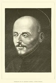 Portrait of St Ignatius Loyola, after Coello (engraving) Portrait of St Ignatius Loyola, after Coello (engraving)