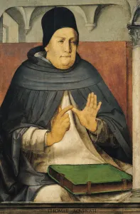 Portrait of St. Thomas Aquinas (1225-74) c.1475 (oil on panel) Portrait of St. Thomas Aquinas (1225-74) c.1475 (oil on panel)