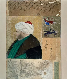 Portrait of the Sultan of the Ottoman Empire Mehet II (Mehmet II the Conquerant or Mehmed Portrait of the Sultan of the Ottoman Empire Mehet II (Mehmet II the Conquerant or Mehmed