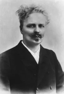 Portrait of Swedish writer August Strindberg (b/w photo) Portrait of Swedish writer August Strindberg (b/w photo)