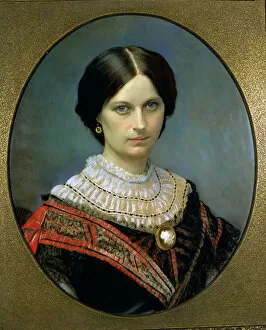 Mournful Gallery: Portrait of Theodosia Ogilvie, 1859 (pastel)