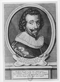 Portrait of Theophile de Viau (1590-1626) (engraving) (b/w photo) Portrait of Theophile de Viau (1590-1626) (engraving) (b/w photo)