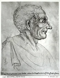 Portrait of Titus Livius known as Livy (59BC-17AD) (red chalk) Portrait of Titus Livius known as Livy (59BC-17AD) (red chalk)