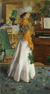 Pianos Collection: Portrait of Wife or Summer lodgings, 1904 (oil on canvas)