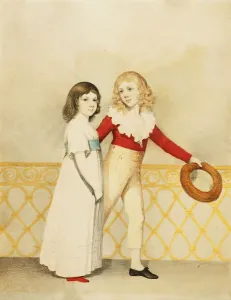 Portrait of William Bellingham Budworth and his Sister Emma Mary, Small Full Length Portrait of William Bellingham Budworth and his Sister Emma Mary, Small Full Length