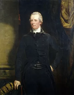 John Collection: Portrait of William Pitt, standing three-quarter length in a Dark Jacket and Breeches