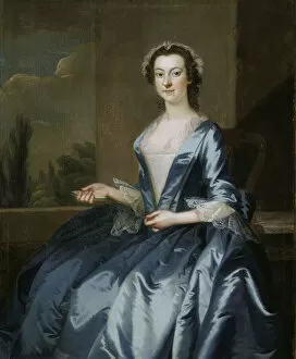 Worldliness Collection: Portrait of a Woman, 1749-52 (oil on canvas)