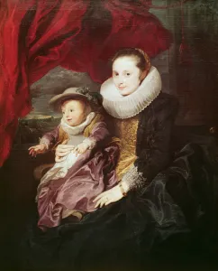 Portrait of a Woman and Child (oil on canvas) Portrait of a Woman and Child (oil on canvas)