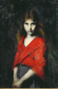 Portrait of a Young Girl, The Shiverer (oil on canvas) Portrait of a Young Girl, The Shiverer (oil on canvas)