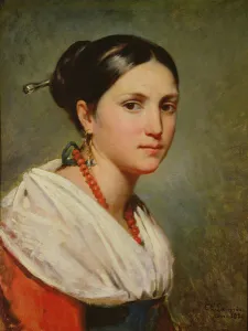 Portrait of a Young Italian Woman, 1829 (oil on canvas) Portrait of a Young Italian Woman, 1829 (oil on canvas)