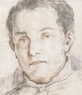 Portrait of a Young Man, (red and black chalk on paper) Portrait of a Young Man, (red and black chalk on paper)