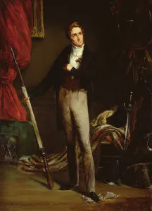 Portrait of a young revolutionary during the French Revolution of 1830 (oil on cardboard) Portrait of a young revolutionary during the French Revolution of 1830 (oil on cardboard)