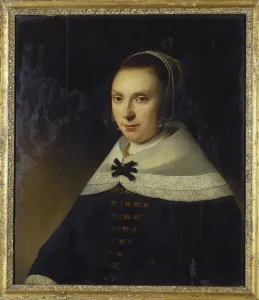 Portrait of a Young Woman, 1654 (oil on panel) Portrait of a Young Woman, 1654 (oil on panel)