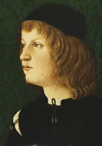 Portrait of a Youth, bust-length, in a Dark Cap, c.1475 (tempera on panel) Portrait of a Youth, bust-length, in a Dark Cap, c.1475 (tempera on panel)