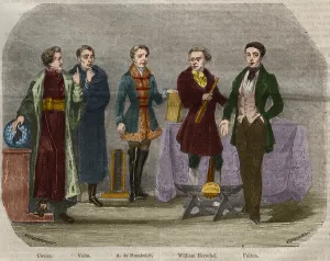 Portraits of scientists Georges Cuvier (1764-1832), Alessandro (Alexandre Portraits of scientists Georges Cuvier (1764-1832), Alessandro (Alexandre