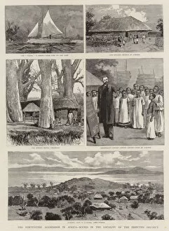 Related Images Collection: The Portuguese Aggression in Africa, Scenes in the Locality of the Disputed District (engraving)