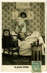 Postcard: Toto is sick, great remedies, Prince (printed paper) Postcard: Toto is sick, great remedies, Prince (printed paper)