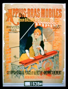 Poster advertising Mobile Arm Rests for Balconies and Windows Poster advertising Mobile Arm Rests for Balconies and Windows