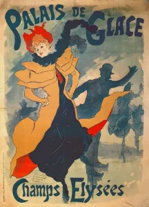 Poster advertising the Palais de Glace on the Champs Elysees (colour litho) Poster advertising the Palais de Glace on the Champs Elysees (colour litho)