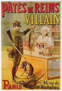 Poster advertising Pates de Reims (colour litho) Poster advertising Pates de Reims (colour litho)