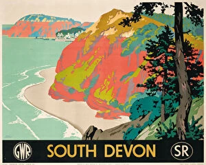 Rail Operator Gallery: Poster advertising South Devon, 1946 (colour lithograph)