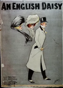 Musicals Gallery: Poster for the Broadway musical An English Daisy, c.1904 (colour litho)