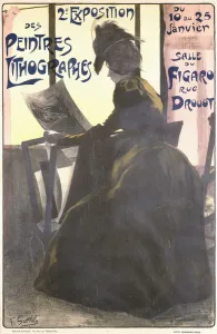 Poster for the Second Exhibition of Lithography Painters, Salle du Figaro Poster for the Second Exhibition of Lithography Painters, Salle du Figaro