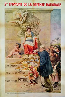 Poster for the Second Loan for National Defence (colour litho) Poster for the Second Loan for National Defence (colour litho)