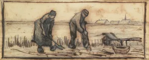 The Potato Harvest, from a series of four drawings representing the four seasons (pencil The Potato Harvest, from a series of four drawings representing the four seasons (pencil