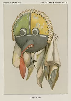 A Powamu Mask (colour litho)
