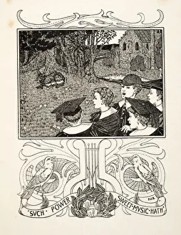 The Power of Music, from A Hundred Anecdotes of Animals, pub. 1924 (engraving) The Power of Music, from A Hundred Anecdotes of Animals, pub. 1924 (engraving)