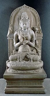 Buddhist Gallery: Prajnaparamita, Goddess of Trancendental Wisdom, c.1300 (andesite)
