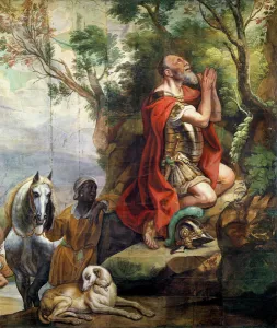 The Prayer of Gideon, cartoon for a tapestry (oil on canvas) The Prayer of Gideon, cartoon for a tapestry (oil on canvas)