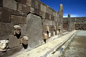 Pre-Columbian archaeological site of Tiahuanaco, Bolivia Pre-Columbian archaeological site of Tiahuanaco, Bolivia