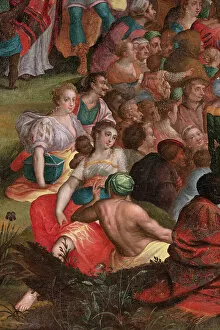 Flemish Artist Gallery: Preaching of John in the desert, 17th century, Flemish school (painting)